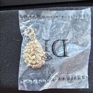 Gold Spiral Pendant Charm - DI Brand Styling